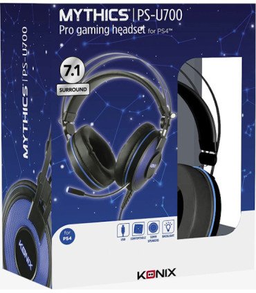 KONIX MYTHICS PRO GAMING HEADSET PS-U700 7.1 SURROUND