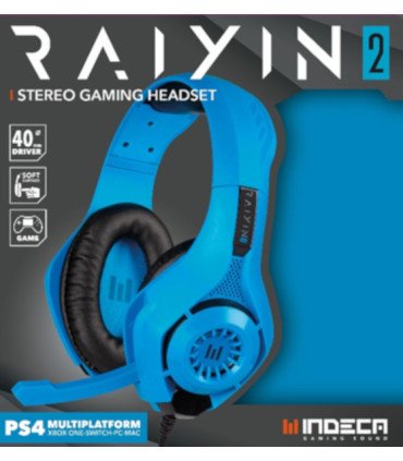 INDECA STEREO GAMING HEADSET RAYIN 2.0 BLUE EDITION (PS4/XBONE/SWI/PC/MAC)