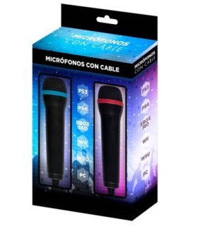 INDECA MICROFONOS CON CABLE (PS3/XB360/WII/WIU/PC)