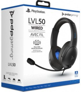 PDP WIRED HEADSET LVL 50 BLACK (NEGRO) (PS5)