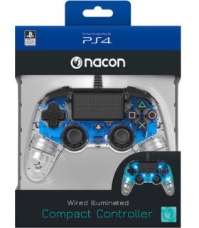 NACON WIRED ILLUMINATED COMPACT CONTROLLER BLUE  OFICIAL