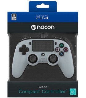 NACON WIRED COMPACT CONTROLLER GREY OFICIAL (GRIS)