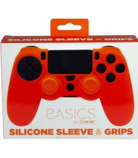 FR-TEC SILICONE SLEEVE + GRIPS NARANJA (ORANGE)