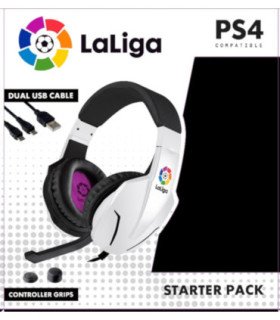 INDECA STARTER PACK LA LIGA 2019 (HEADSET+USB CABLE+GRIPS)