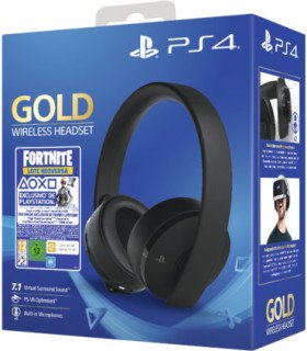 WIRELESS HEADSET 7.1 GOLD ED.BLACK (SONY) + FORTNITE (CODIGO NEOVERSA)