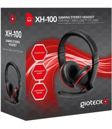 GIOTECK STEREO GAMING HEADSET CABLE XH 100 (PC,MAC,PS4,XBOX ONE)