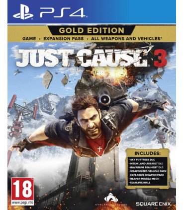 JUST CAUSE 3 GOLD EDITION (JUEGO/PASE DE EXPANSION Y TODAS LAS ARMAS Y VEHICULOS)