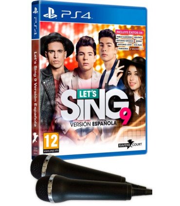LET'S SING 9 VERSIÓN ESPAÑOLA + 2 MICROFONOS
