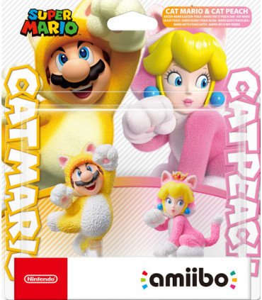 AMiiBO CAT MARIO & CAT PEACH (PACK 2 FIGURAS) (IMP)