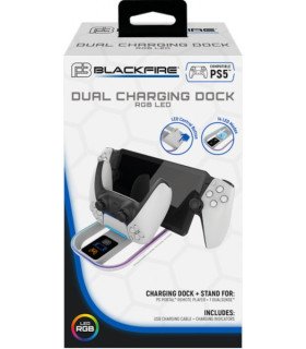BLACKFIRE DUAL CHARGING DOCK RGB LED PSPORTAL+DUALSENSE