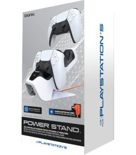 BIONIK DUAL POWER STAND BASE DOBLE CARGA PARA MANDOS (CABLE USB 1,8 M)