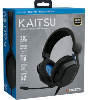 INDECA PREMIUM STEREO GAMING HEADSET KAITSU BLACK (NEGRO) (PS4/XBOX/SWITCH)