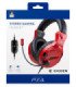 BIGBEN STEREO GAMING HEADSET ROJO (PS4) (OFFICIAL)