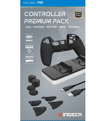INDECA CONTROLLER PREMIUM PACK (DUAL CHARGER/SILICONE/GRIPS/TIGGERS)