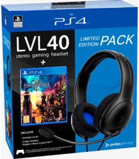 PDP LVL 40 WIRED STEREO GAMING HEADSET BLACK (NEGRO) + KINGDOM HEARTS III (PS5/PS4)