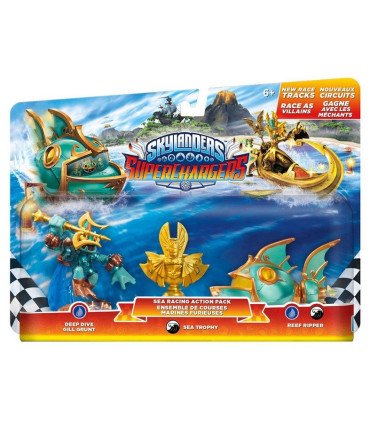 SKYLANDERS RACING PACK SEA DEEP DIVE GILL GRUNT & TROPHY & REEF RIPPER