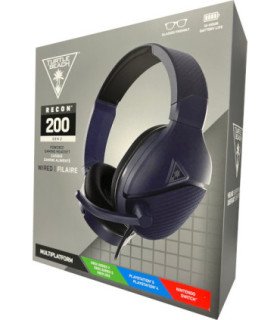 TURTLE BEACH WIRED GAMING HEADSET RECON 200 GEN 2 BLUE (AZUL) (PS4/XBOX SERIES/XBOX ONE/SWITCH)