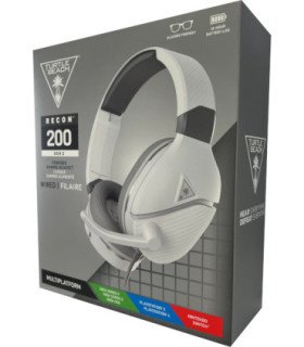 TURTLE BEACH WIRED GAMING HEADSET RECON 200 GEN 2 WHITE (BLANCO) (PS4/XBOX S/XBOX ONE/SWITCH)