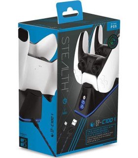 STEALTH CHARGING DOCK BASE DE CARGA DUAL + CHARGE CABLE 1 M BLACK 1 M CABLE (NEGRO)
