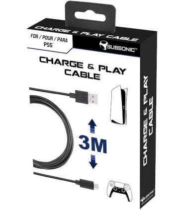 SUBSONIC CHARGE & PLAY CABLE (3M)