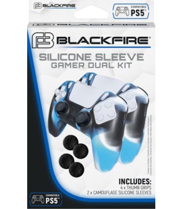 BLACKFIRE SILICONE SLEEVE GAMER DUAL KIT  (4 GRIPS + 2 SILICONE SLEEVES)