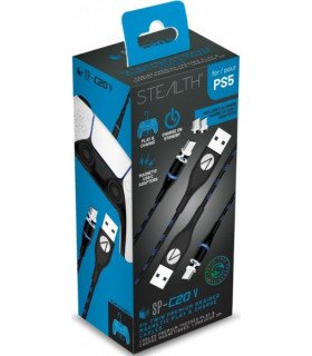 STEALTH TWIN MAGNETIC PLAY & CHARGE 2 CABLES (3 M)