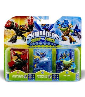 SKYLANDERS SWAP FORCE HYPER BEAN & HORN BLAST & RIP TIDE