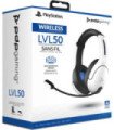 PDP WIRELESS STEREO HEADSET LVL50 WHITE CON MICROFONO FLEXIBLE (BLANCO) (PS4)