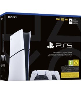 CONSOLA WHITE DIGITAL SLIM EDITION (1TB) + 2 DUAL WIRELESS CONTROLLER