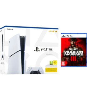 CONSOLA WHITE SLIM EDITION + DUALSENSE (1TB) + CALL OF DUTY:MODERN WARFARE III (ED.MULTIJUGADOR)