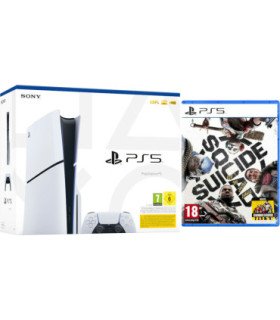 CONSOLA WHITE SLIM EDITION + DUALSENSE (1TB) + SUICIDE SQUAD: KILL THE JUSTICE LEAGUE