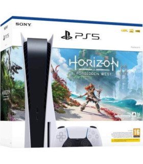 CONSOLA WHITE + DUALSENSE + HORIZON FORBIDDEN WEST (CIAB)