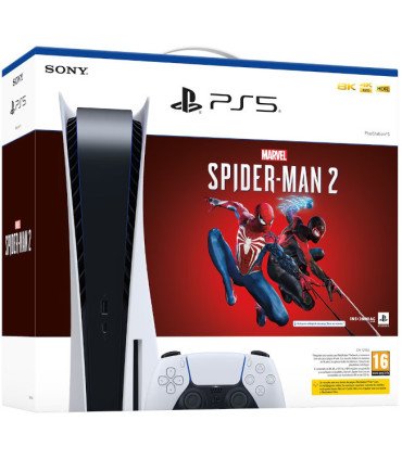 CONSOLA WHITE + DUALSENSE + MARVEL SPIDER-MAN 2 (CIAB)