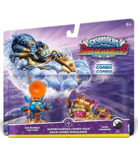 SKYLANDERS SUPERCHARGERS DUAL PACK BIG BUBBLE POP FIZZ & SODA SKIMMER