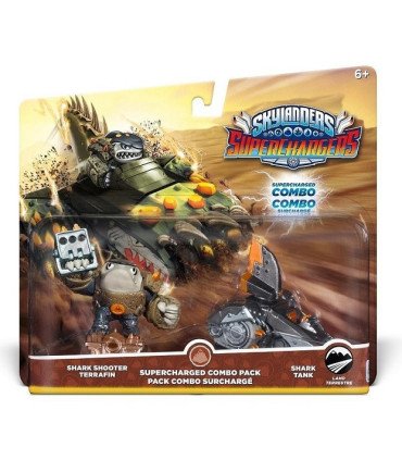 SKYLANDERS SUPERCHARGERS DUAL PACK HURRICANE SHARK SHOOTER TERRAFIN & SHARK TANK