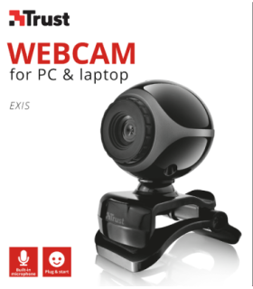 TRUST EXIS WEBCAM BLACK