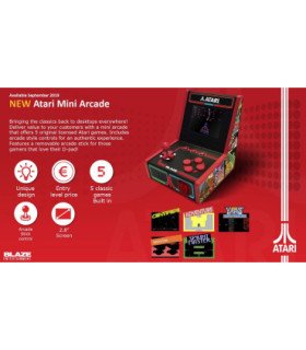 BLAZE ATARI 5 MINI ARCADE (5 JUEGOS)