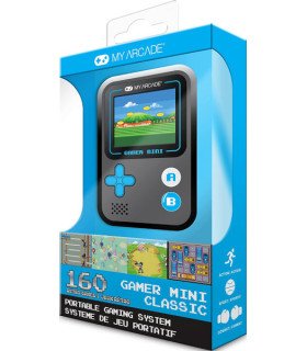 MY ARCADE GAMER MINI NEGRA/AZUL (160 GAMES)