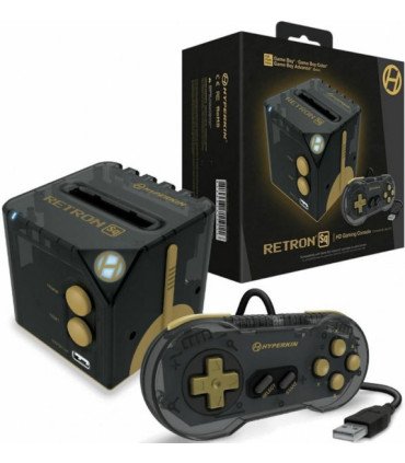 CONSOLA HYPERKIN RETRON SQ BLACK GOLD (PARA JUEGOS GAMEBOY & ADVANCE)
