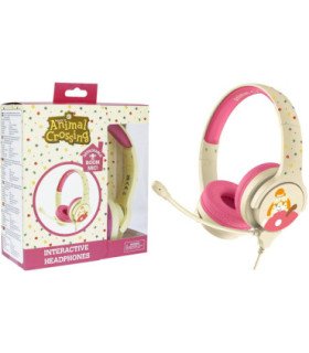 OTL HEADPHONESS ANIMAL CROSSING ISABELLE PINK & CREAM (ROSA/CREMA) (PS4/XBOX/SWITCH/MOVIL/TABLET)