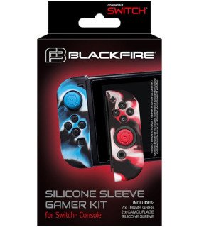 BLACKFIRE SILICONE SLEEVE GAMER KIT 2 THUMB+ 2 SILICONE SLEEVE (CAMUFLAJE ) (OLED)