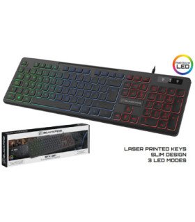 BLACKFIRE  GAMING KEYBOARD SLIM BFX-301 (XP/VISTA/7/8/10/MAC)