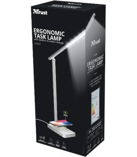 TRUST ERGONOMIC TASK LAMP WITH WIRELESS CHARGER