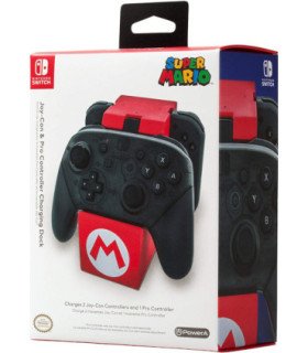 POWER A JOY-CON & PRO CONTROLLER CHARGING DOCK SUPER MARIO EDITON