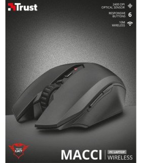 TRUST MACCI WIRELESS GAMING MOUSE GXT 115 (SENSOR OPTICO DE 2.400 PPP REALES)