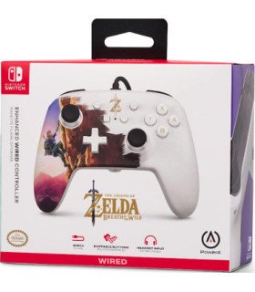 POWER A ENHANCED WIRED CONTROLLER THE LEGEND OF ZELDA BREATH OF THE WILD HERO`S ASCENT (OLED)