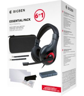 BIGBEN ESSENTIAL PACK 6 IN 1 (FUNDA/2 PROTEC PANTALLA/HEADSET/CAJA JUEGOS/2 CORREAS) (LITE/OLED)