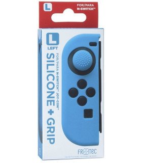 FR-TEC SILICONE + GRIP FOR JOY-CON IZQUIERDO (LET) AZUL