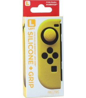 FR-TEC SILICONE + GRIP FOR JOY-CON IZQUIERDO (LET) AMARILLO