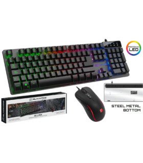 BLACKFIRE  GAMING COMBO KEYBOARD  + MOUSE BFX250 (XP/VISTA/7/8/10/MAC)
